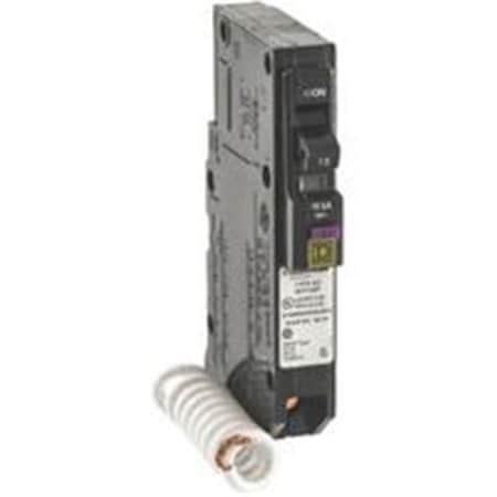 Square D Combination Circuit Breaker, QO Series, 15A, 1 Pole, 120V AC, 10kA at 120V AC 6995039